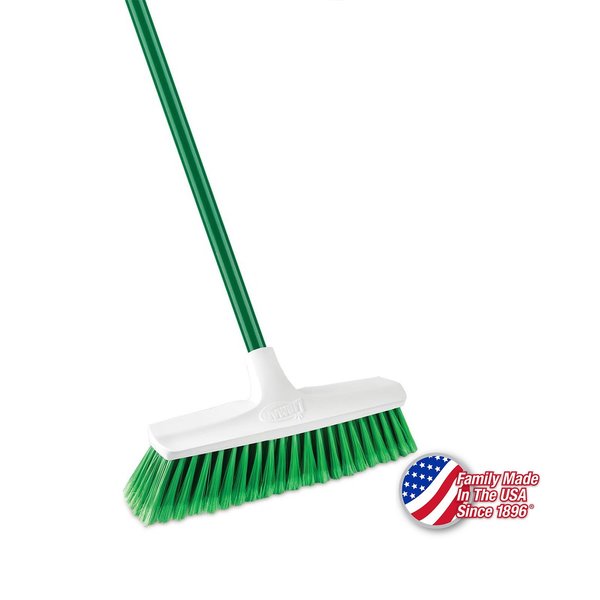 Libman Commercial Smooth Sweep Housekeeper Push Broom, 12, 4PK 1140